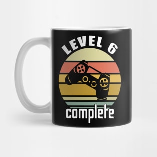 Level 6 Complete 6Th Birthday Year Old Gamer Vintage Gift Mug